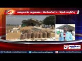 Harvested Paddy affected: paddy sacked in godowns: Tanjore.