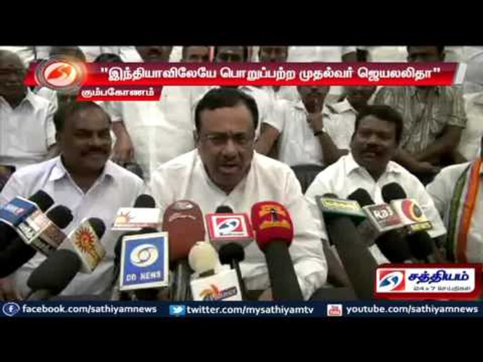 Irresponsible CM in India is Jayalalithaa says EVKS Elangovan