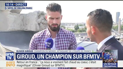 Olivier Giroud sur BFMTV: "Je ne réalise pas vraiment"