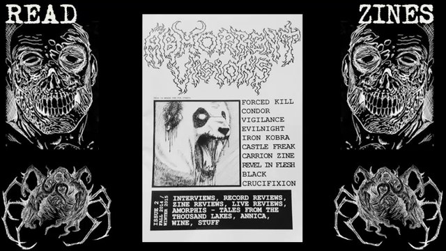 ABHORRENT VISIONS Zine (Fanzine, old school, death metal, thrash metal, Finland)