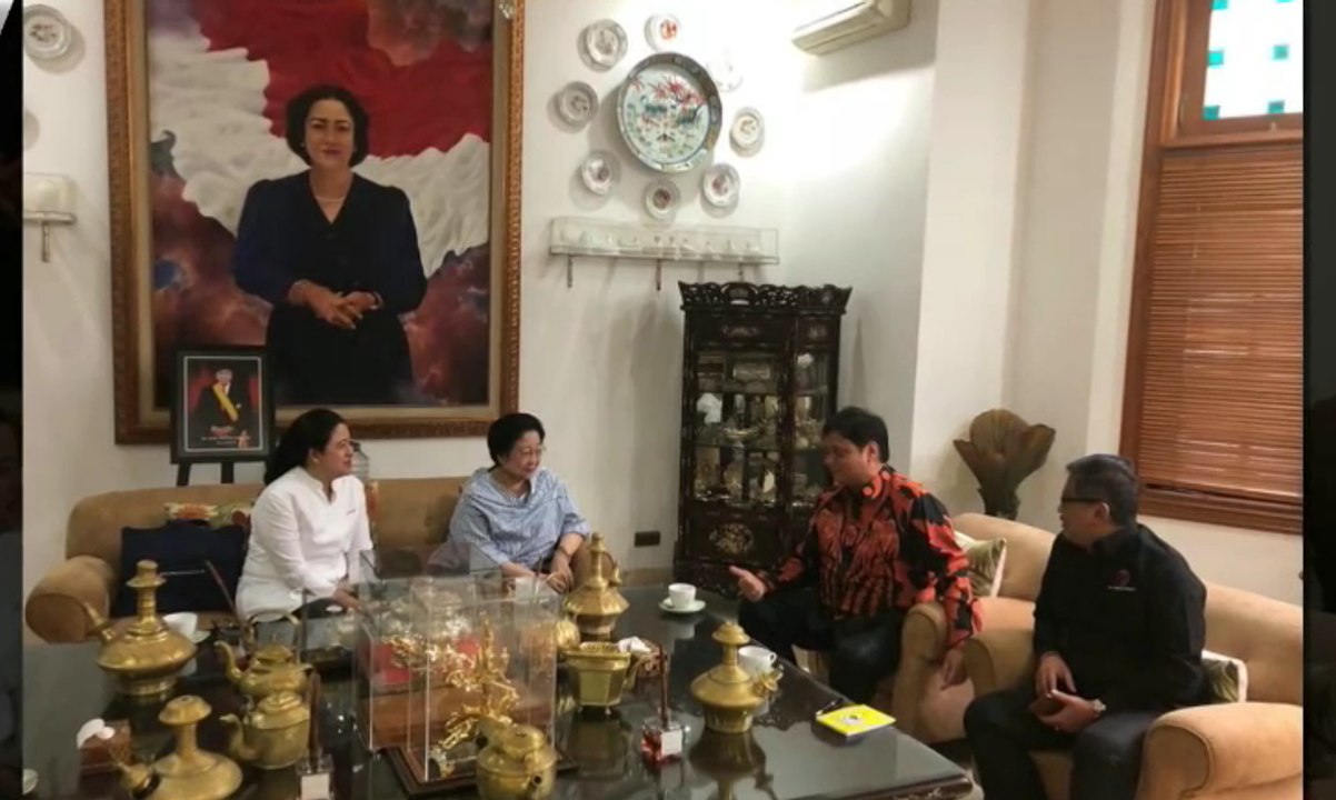 Airlangga Temui Megawati, PDIP: Bahas Pemenangan Jokowi