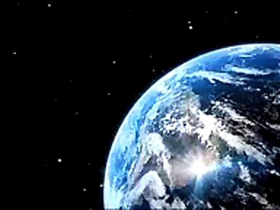 Earth asteroid impact animation