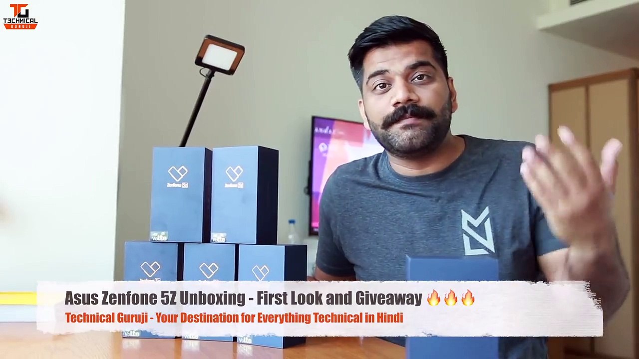 Asus Zenfone 5Z Unboxing - First Look and Giveaway Technical Guruji