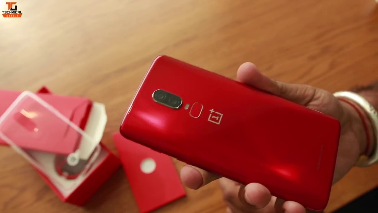 OnePlus 6 Red Edition Unboxing and Giveaway Technical Guruji