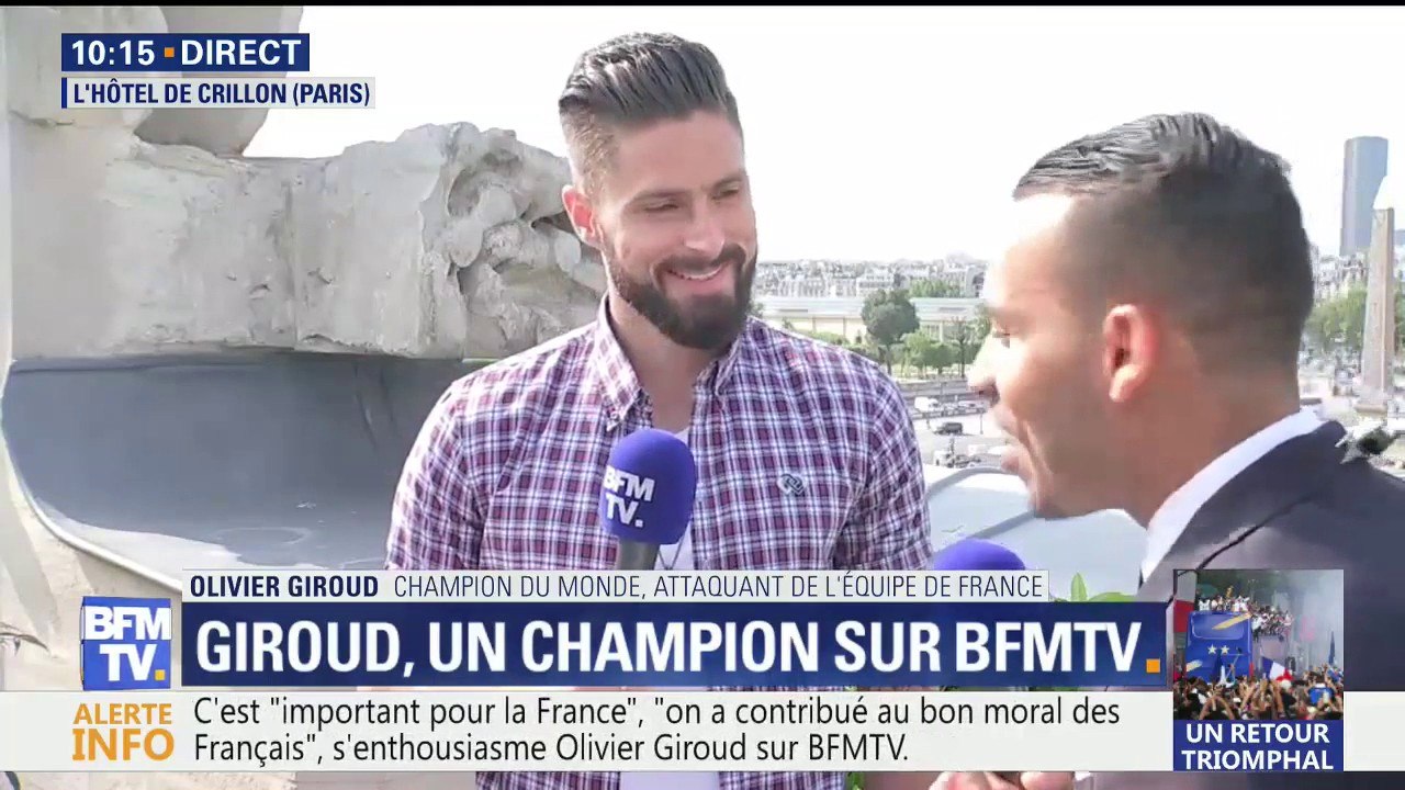 Olivier Giroud sur BFMTV: "La légion d'honneur, je la prendrai avec plaisir. Je vais la bichonner"