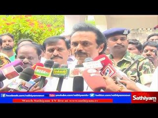 Minister Paneer Selvam should come to reality says M.K Stalin