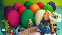 Many Play Doh Eggs Princess Kinder Surprise Disney Hello Kitty Mickey Mouse Thomas & Frien