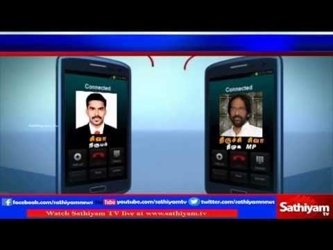 Exclusive phone conversation with Trichy Siva | ADMK MP Sasikala Pushpa slaps Trichy Siva