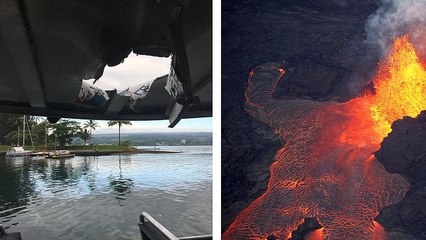 Χαβάη: Λάβα έπεσε πάνω σε τουριστικό πλοίο