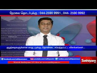 Kelviyum Doctor-um with Dr. Thirunavukkarasu, ENT specialist | Part 1  - 26.11.16