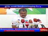 G.K Vasan requests to immediately pay compensation for damages to Farmers