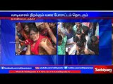 Students protest for conducting Jallikattu in Thanjai