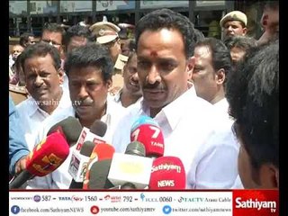 Transport Minister MR Vijayabaskar's Press Meet after inspection at T. Nagar