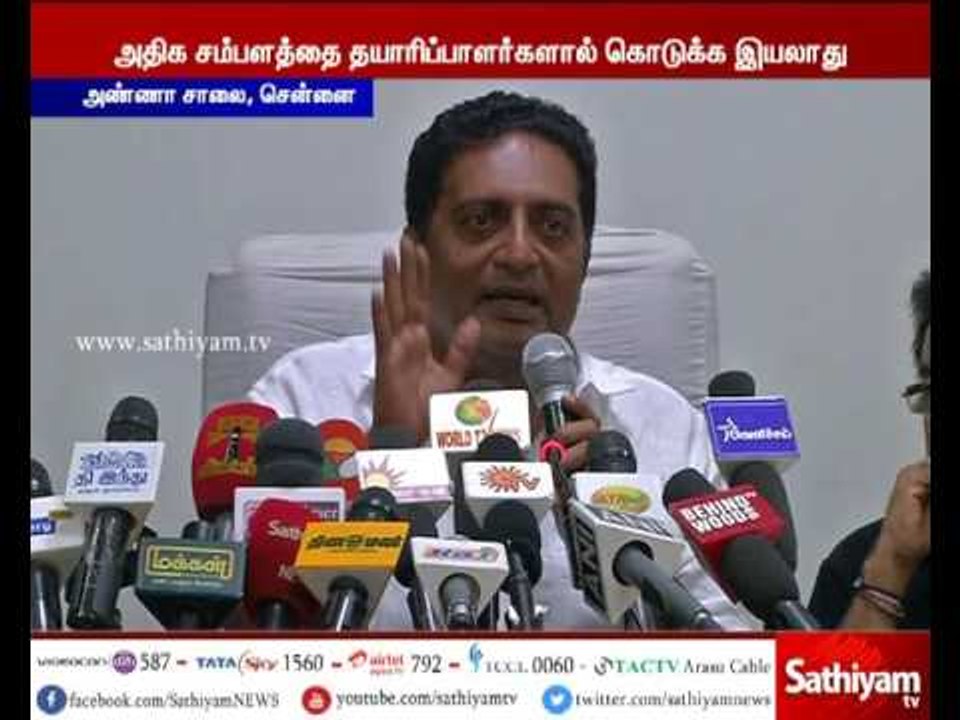 FEFSI strike: Cinema shooting will not be affected says Prakash Raj