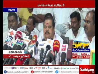 I'm not joining TTV Dinakaran's gang, I'm still with CM Palanisamy - AK Bose