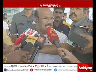 The General Meeting will be held on 12th as per Plan - Fisheries Minister Jayakumar