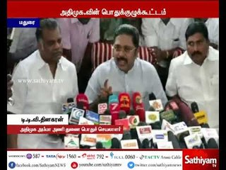 வழக்கு நிலுவையில் உள்ளதால் பொதுக்குழுவில் நிறைவேற்றப்பட்ட தீர்மானம் செல்லாது - டி.டி.வி.தினகரன்