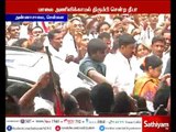 Dinakaran supporters conflict with Deepa supporters while offering garland to Anna statue