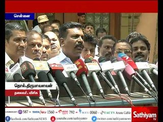 TN governor cannot take decision on his own because he is central government's Puppet-Thirumavalavan