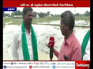 தஞ்சை விவசாயிகள் சம்பா சாகுபடியை செய்ய பயிர் கடன் வழங்கவேண்டும்  விவசாயிகள் கோரிக்கை