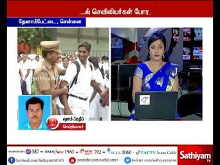 சென்னை டி.எம்.எஸ் வளாகத்தில் ஒப்பந்த செவிலியர்கள் போராட்டம்