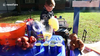 Boy, 6, sets up donut stall to say thank you to Kansas City cops