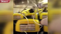 Uçakta panik... Onlarca yolcu hastaneye kaldırıldı