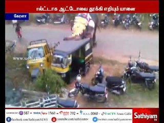 மதம் பிடித்த யானையின் அச்சமூட்டும் வீடியோ