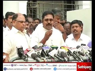 டிடிவி தினகரன் செய்தியாளர்கள் சந்திப்பு