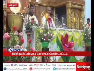 கிறிஸ்துமஸ் பண்டிகையையொட்டி அரியலூர் மாவட்டத்தில் உள்ள தேவாலயங்களில் சிறப்பு திருப்பலி நடைபெற்றது