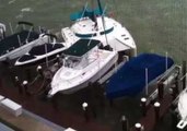 Unmanned Catamaran Breaks Anchor in High Winds, Crashes Into Other Boats