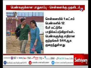 இந்தியாவில் பெண்களுக்கு பாதுகாப்பான நகரங்களில் சென்னைக்கு முதலிடம் கிடைத்துள்ளது