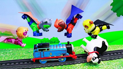 Paw Patrol Super Pups Apollo and Chase with Marshall Help Puppies Find Their Superhero Sup