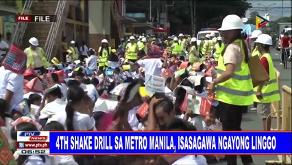 Download Video: #PTVNEWS: 4th shake drill sa Metro Manila, isasagawa ngayong Linggo