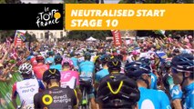 Départ fictif / Neutralised start - Étape 10 / Stage 10 - Tour de France 2018