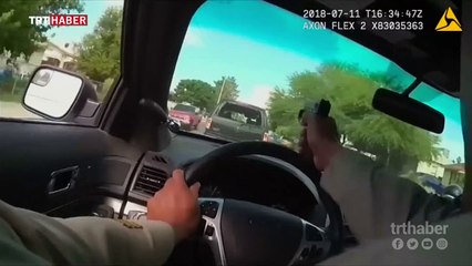 Polis kovalamacada şüphelilere araç camının arkasından ateş etti