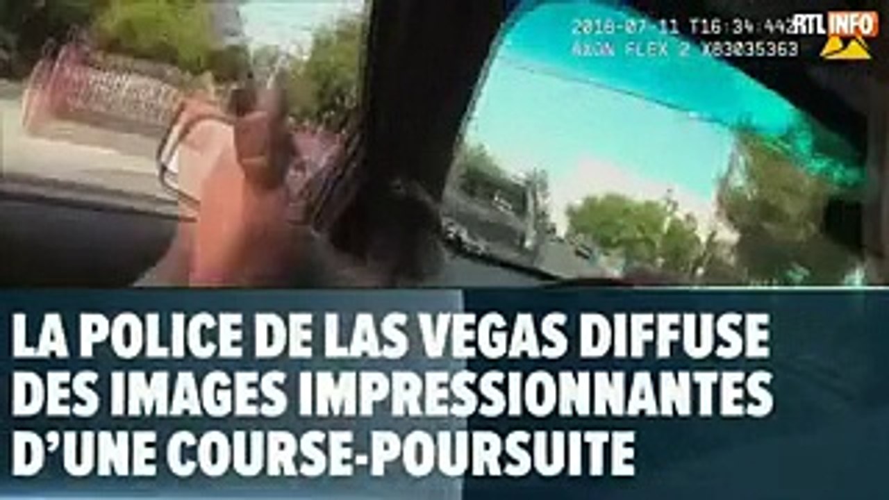 Ça se passe aux USA: la police diffuse la vidéo d'une violente course-poursuite à Las Vegas