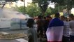 Bus enflammé à Marseille pendant les célébrations de la victoire en coupe du monde de football !