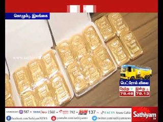 இலங்கை விமான நிலையத்தில் 4 கோடி ரூபாய் மதிப்புள்ள தங்க பிஸ்கட்டுகளை கடத்திச்சென்றவர் கைது