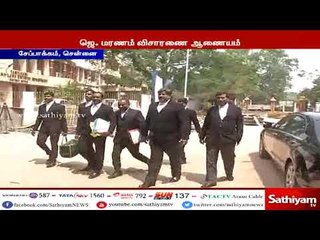 ஜெயலலிதா மரணம்: ராமலிங்கம், பூங்குன்றன், தீபக் ஆகியோர் குறுக்கு விசாரணைக்கு ஆஜர்