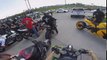 Biker On Highway Stands Backward On Seat Texting REC FB Video + Raw Footage Ride Of The Century 2017