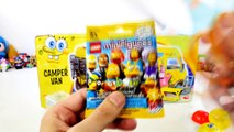 Spongebob Squarepants Camper Van Playset with GIANT Play Doh Krabs Surprise Egg Toys Super