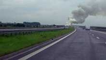 Pożar autokaru A4 16.07.2018