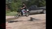 INSANE Mini Dirt Bike ACCIDENT Kid Jumps Ramp Faceplant Into Pavement FAIL Pit Bike CRASH Video