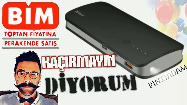 Trust BİM Ultra Hızlı 10000 mAh USB-C Taşınabilir pinti adam ~ BİM AKTÜEL ÜRÜN İNCELEME ~