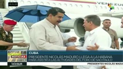 Presidente Maduro llega a Cuba para asistir a Foro de Sao Paulo