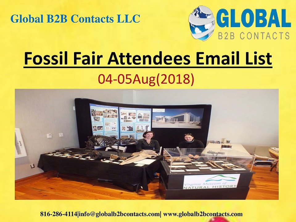Fossil Fair Attendees Email List