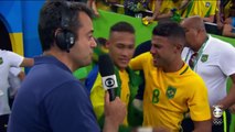 Neymar--Entrevista --Agora voces vao ter que me aguentar Brasil 1 x 1 Alemanha Brasil Ouro Olmipico