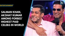 Salman Khan, Akshay Kumar beat SRK to Forbes' highest paid celebs list