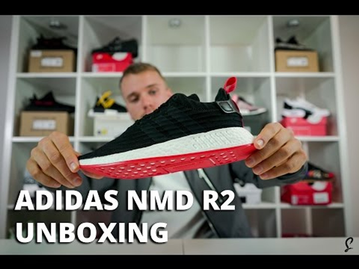 adidas NMD R2 Black Red EARLY Unboxing u0026 Review | Sizing - video Dailymotion